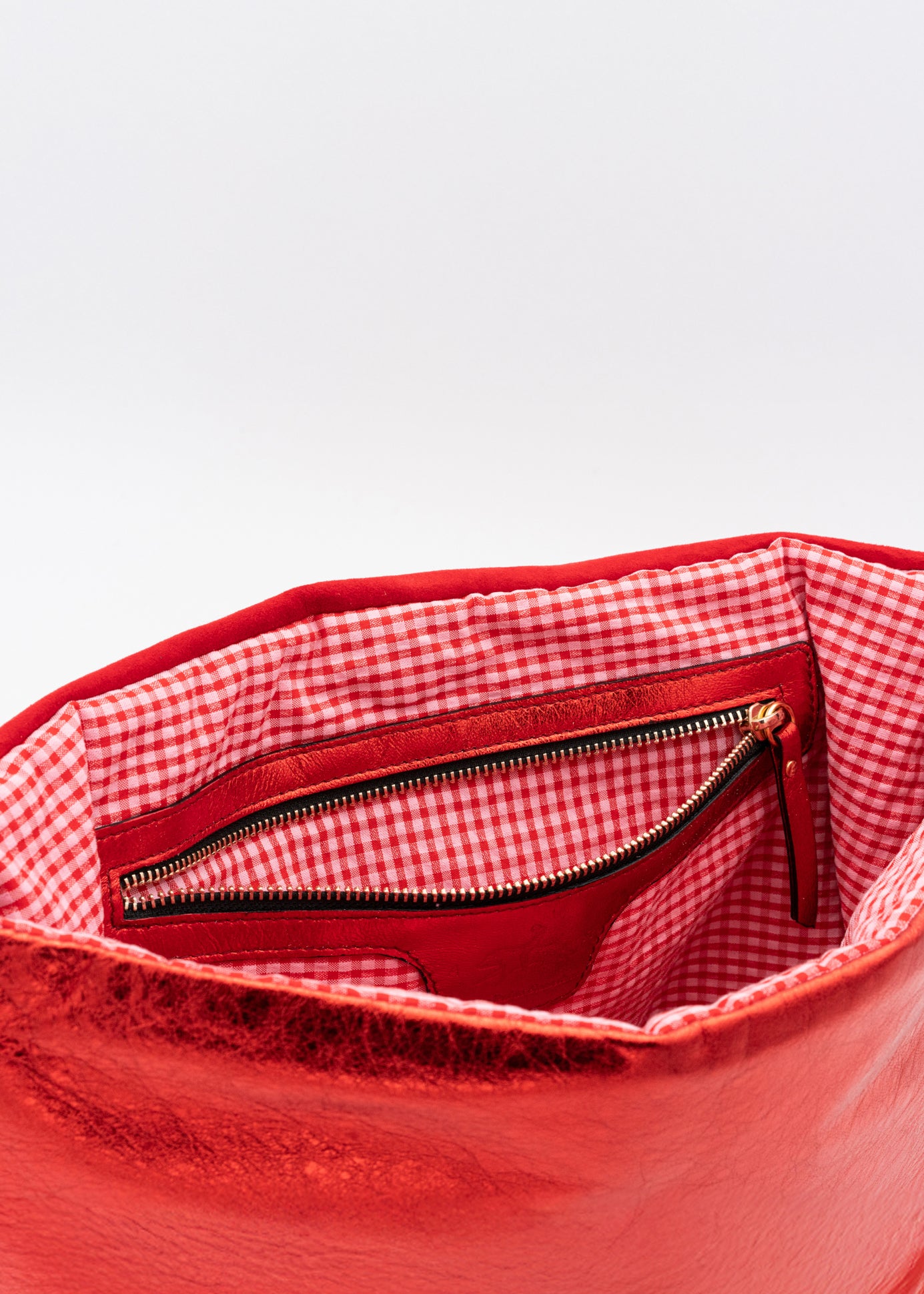 Emilias Leather Big Metal Rojo Metal
