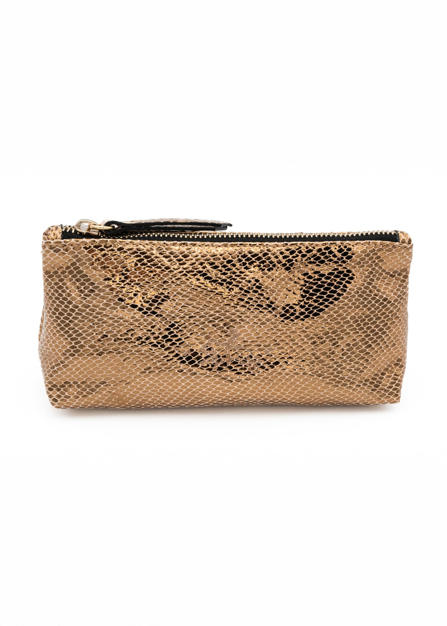 Candy Cane Leather Metal Golden Snake