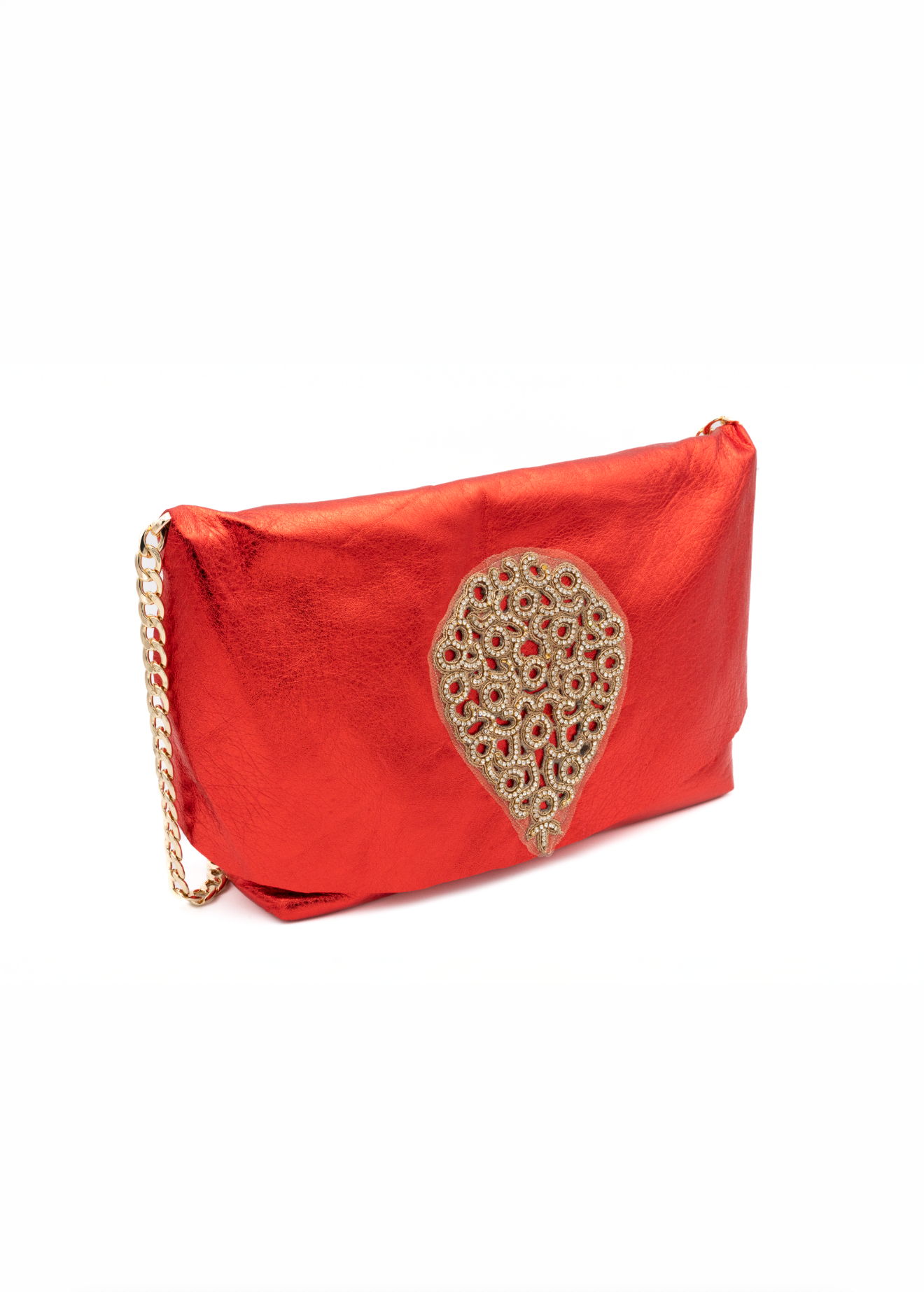 Emilias Leather Big Metal Rojo Metal