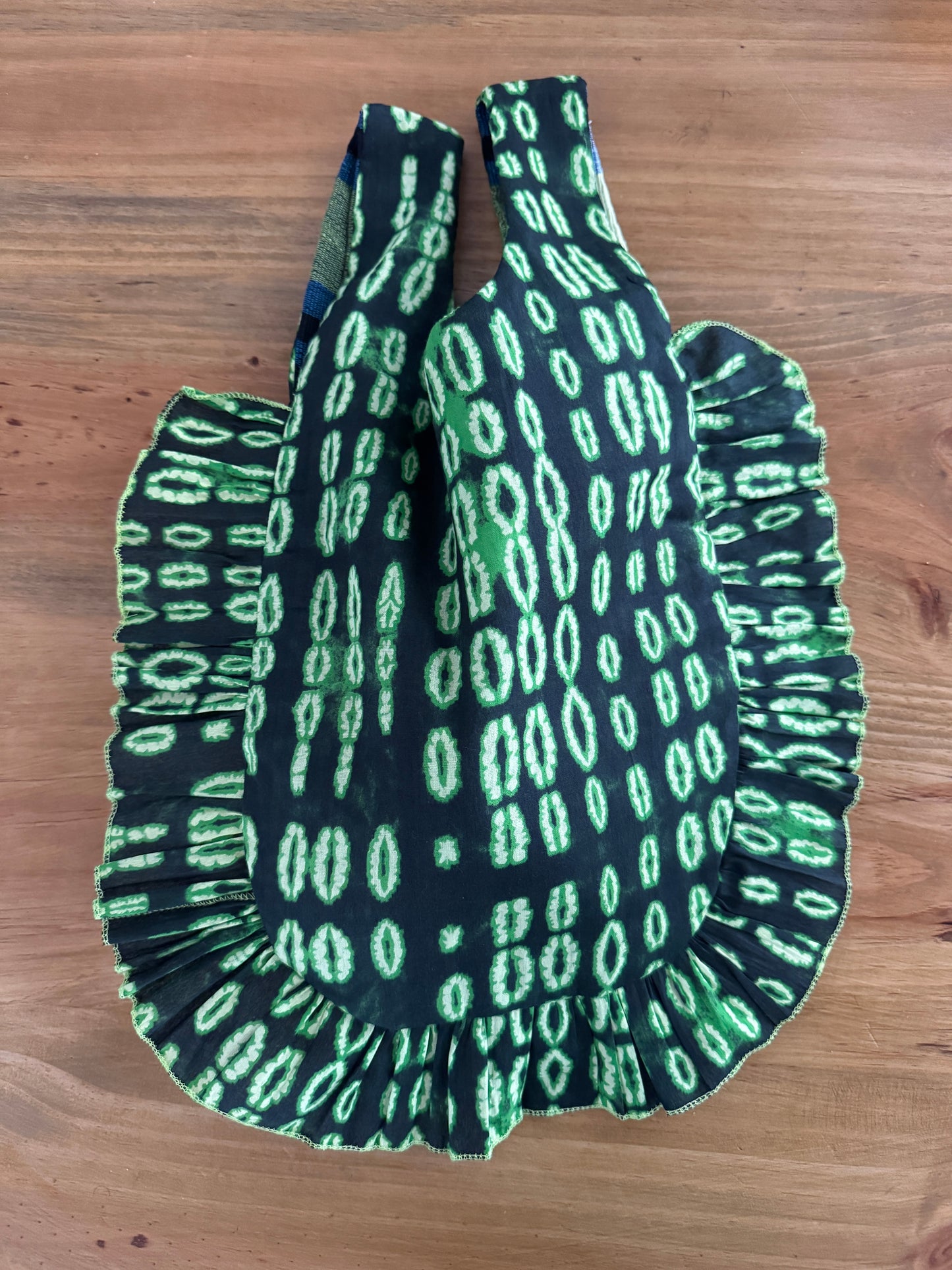 Sacoche Tote · Negro y verde