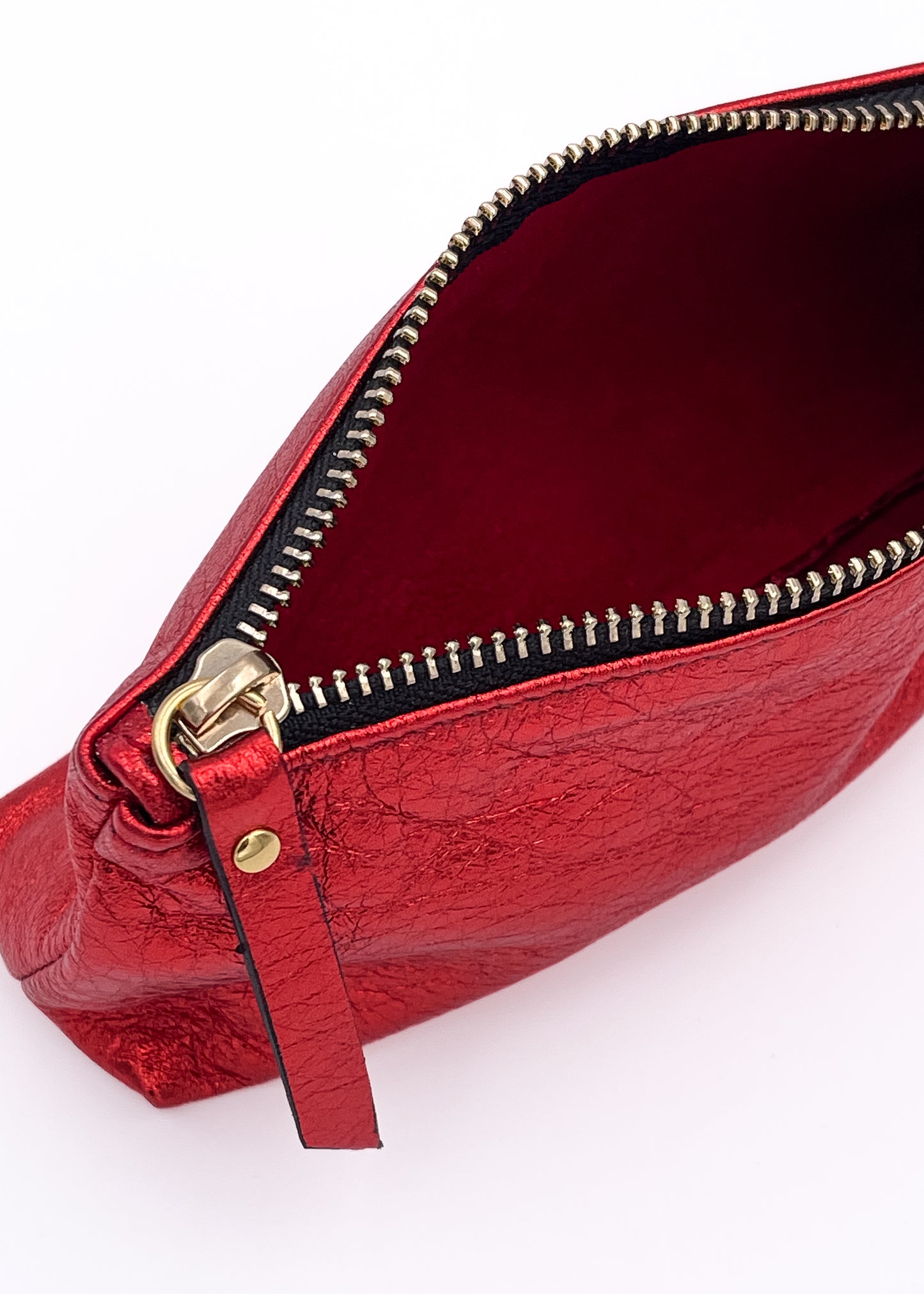 Candy Cane Leather Metal Rojo Metal