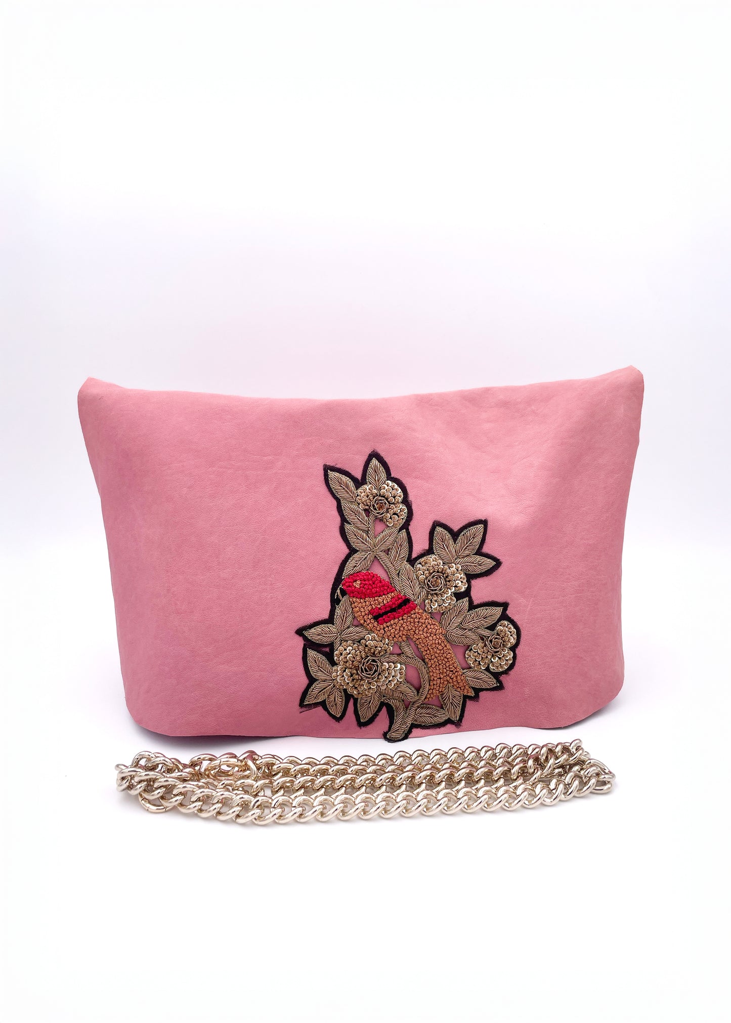 Emilias Leather Big Dusty Pink
