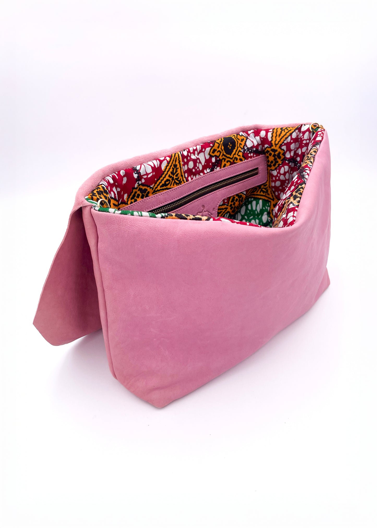 Emilias Leather Big Dusty Pink