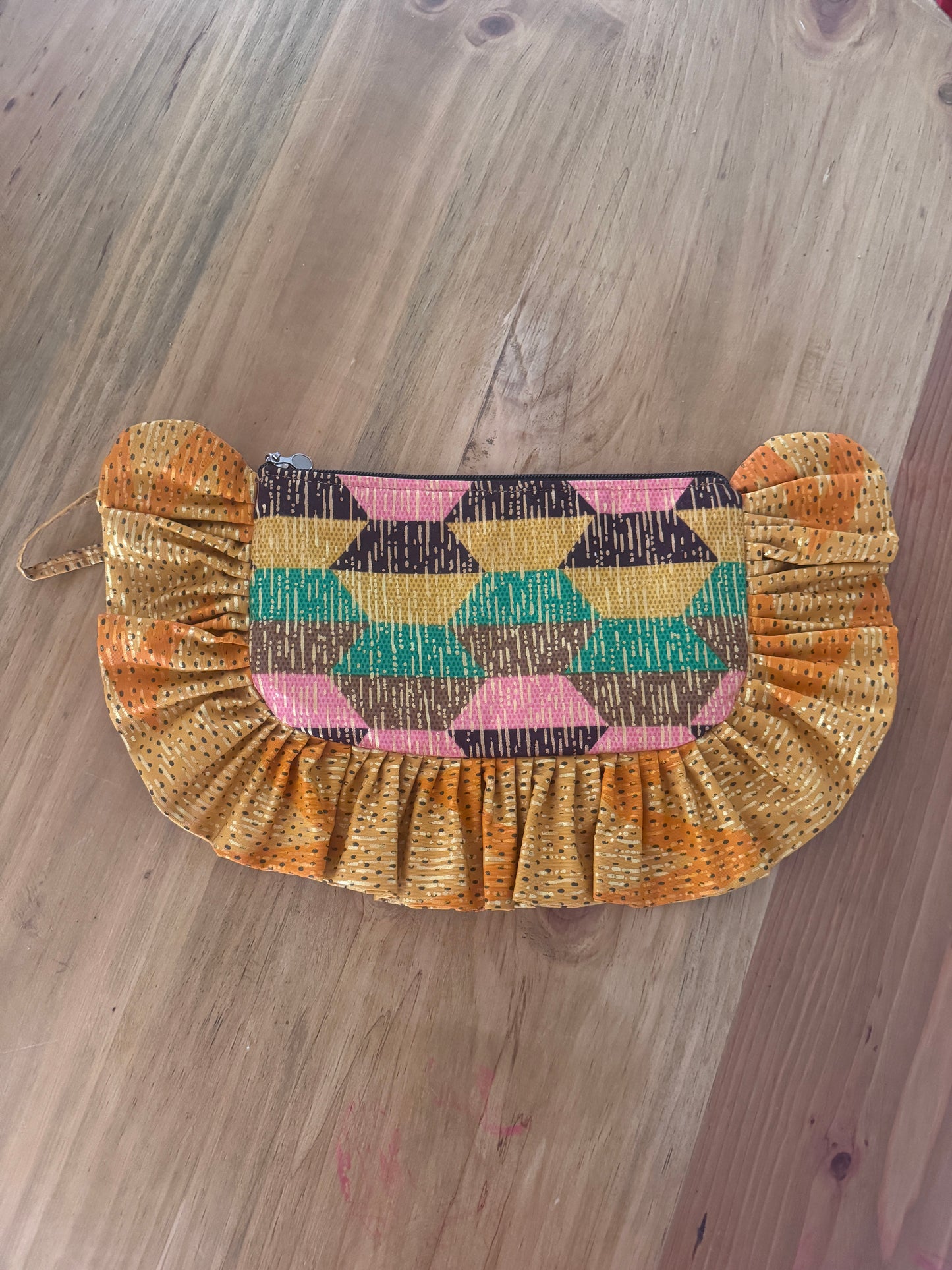 Sacoche Pouch · Ocres/geométrico colores