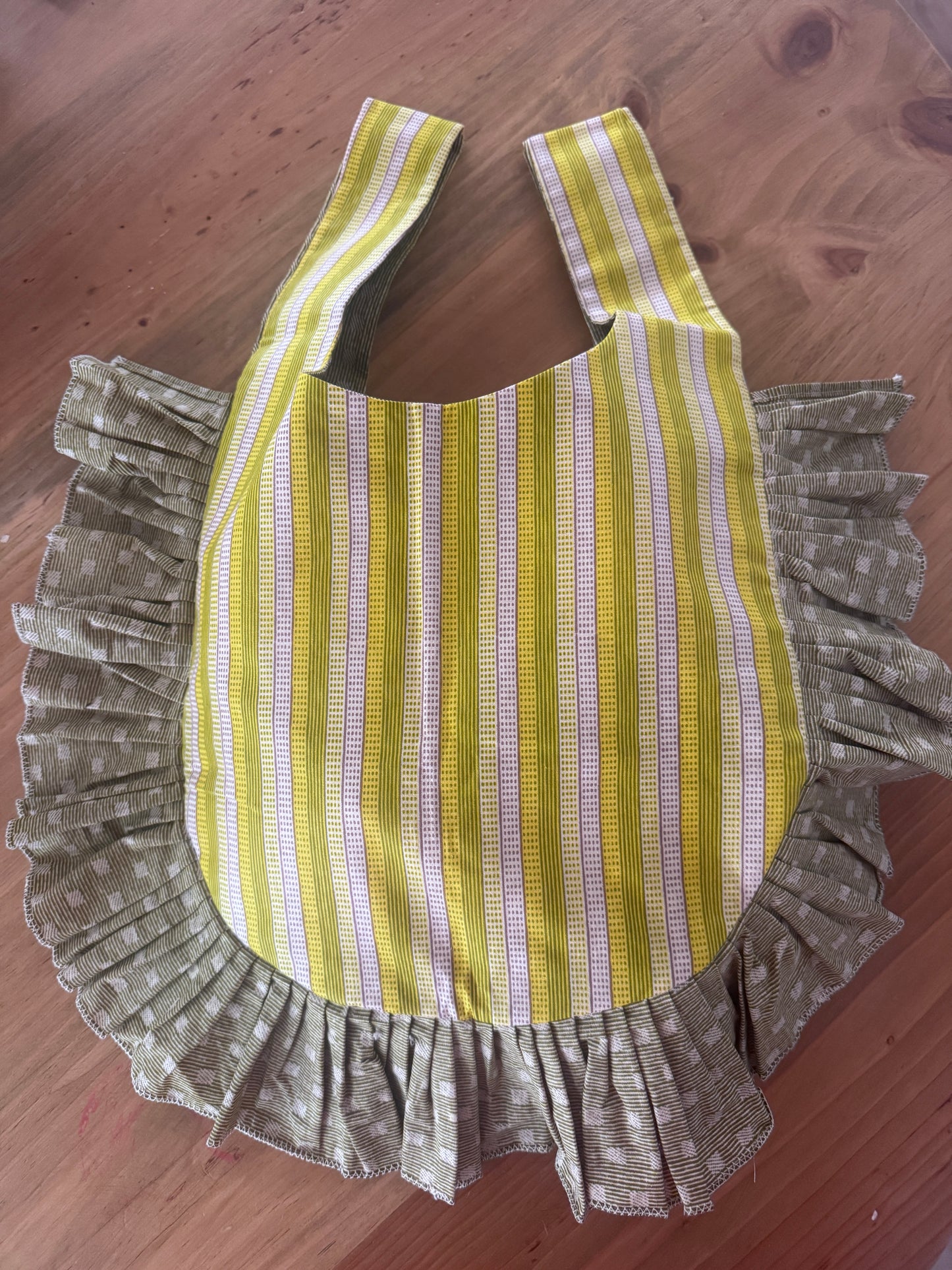 Sacoche Tote · Rayas y mini cuadros