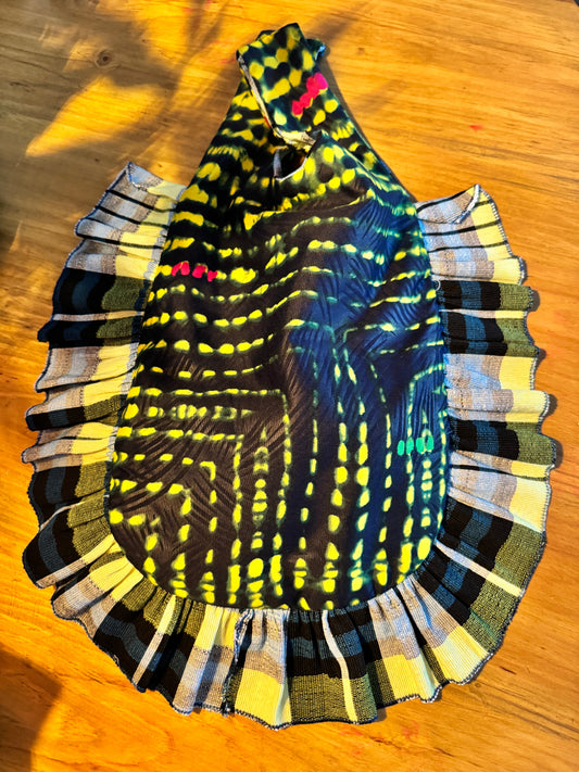 Sacoche Tote azul y amarillo