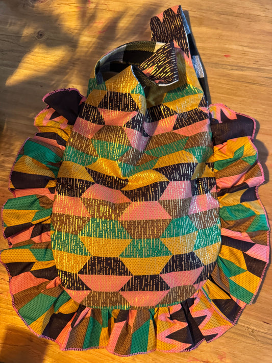 Sacoche Tote geométrico multicolor
